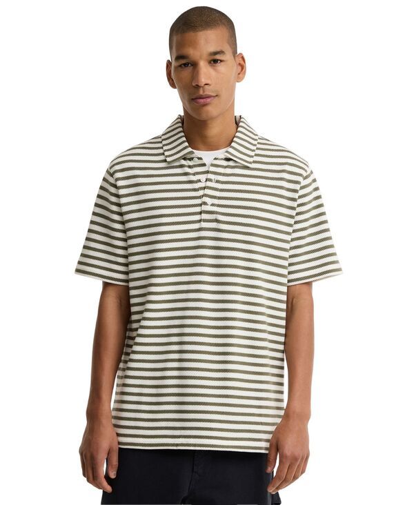 バブアー メンズ トップス ポロシャツ コットン Barbour Mens Farlam Striped Cotton Polo Shirt Whisper White ホワイト