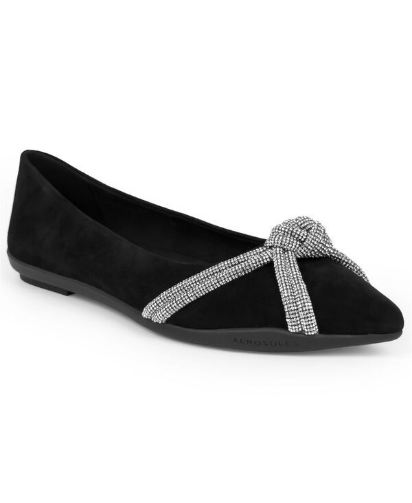 エアロソールズ レディース シューズ パンプス Aerosoles Womens Damir Dress Flat Black suede ブラック