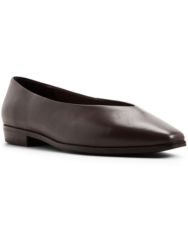 アルド レディース シューズ パンプス ALDO Womens Devereteriel Snip Toe Flats Dark Brown Smooth ブラウン