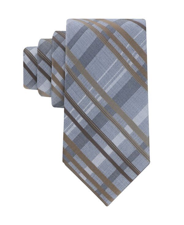 カルバンクライン メンズ アクセサリー ネクタイ Calvin Klein Mens Charlotte Plaid Tie Blue ブルー