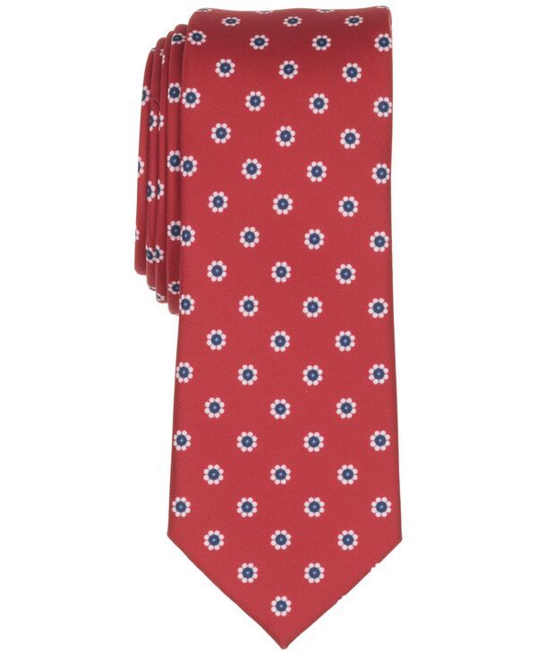 バースリー メンズ アクセサリー ネクタイ フラワー柄 フラワー Bar III Mens Elliot Floral Tie Red レッド