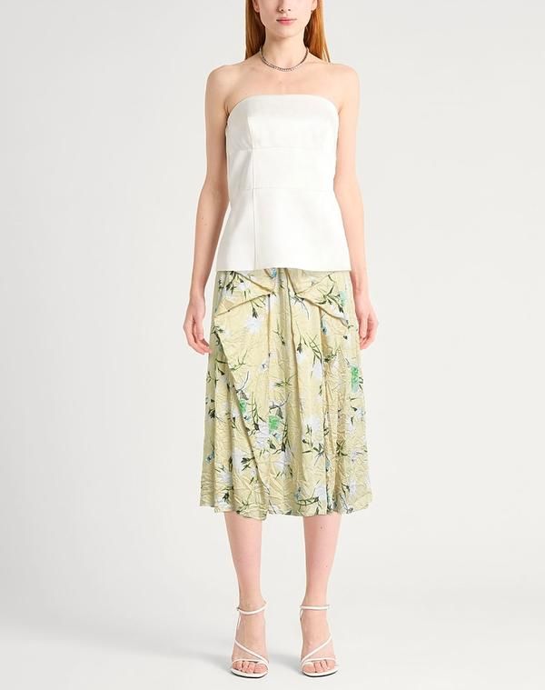 アーデム レディース ボトムスカート ERDEM Pastel Yellow イエロー