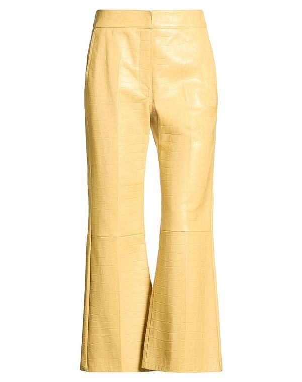 ジル・サンダー レディース ボトムス カジュアルパンツ フレアカットパンツ JIL SANDER Yellow イエロー