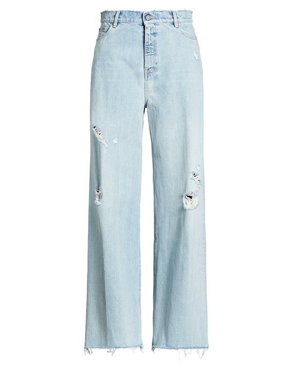 ゴールデングース レディース ボトムス デニムパンツ フレアワイドレッグ GOLDEN GOOSE Blue ブルー 45,370円