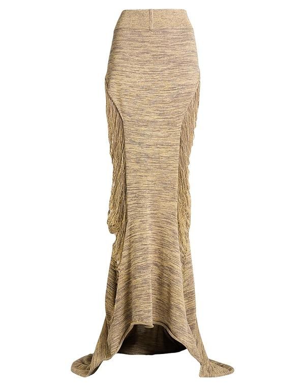 リックオウエンス レディース ボトムスカート RICK OWENS Gold ゴールド