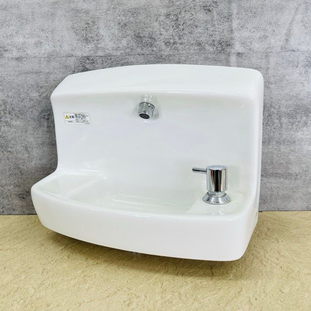 手洗い器 【中古】TOTO トートー L870 TL871AFR 水洗付き ホワイト 壁 