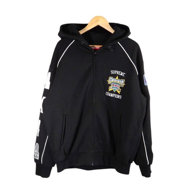 SUPREME 25ss PLAYOFFS ZIP UP HOODED SWEATSHIRT BLACK サイズＭ シュプリーム プレイオフズ ジップアップ フーデッド スウェットシャツ パーカートップス 大名店