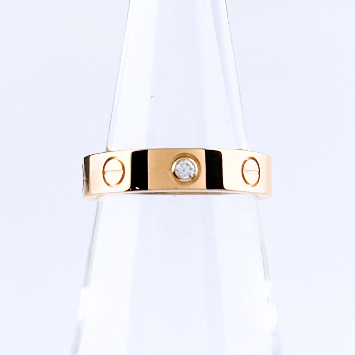 カルティエ CARTIER ミニ ラブ リング PG ピンクゴールド 指輪 リング