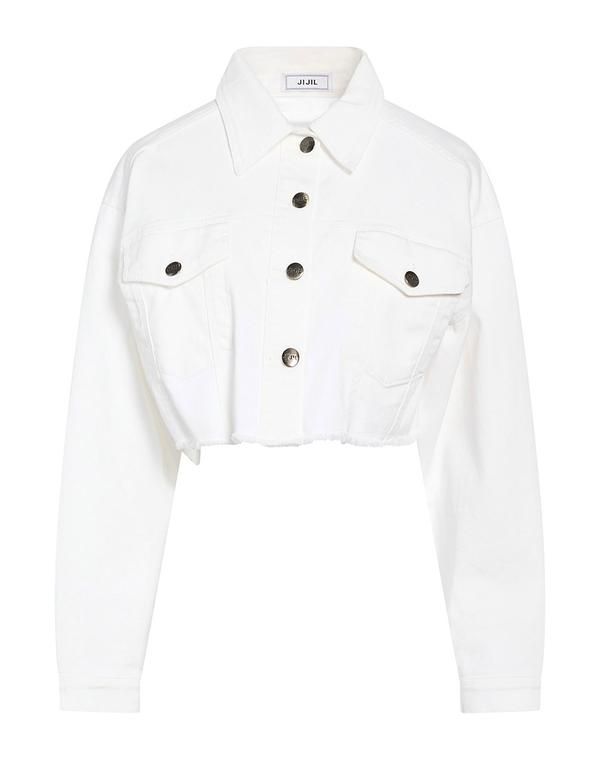 ジジル レディース アウター ジャケット・ブルゾン デニムブルゾン JIJIL Ivory アイボリー