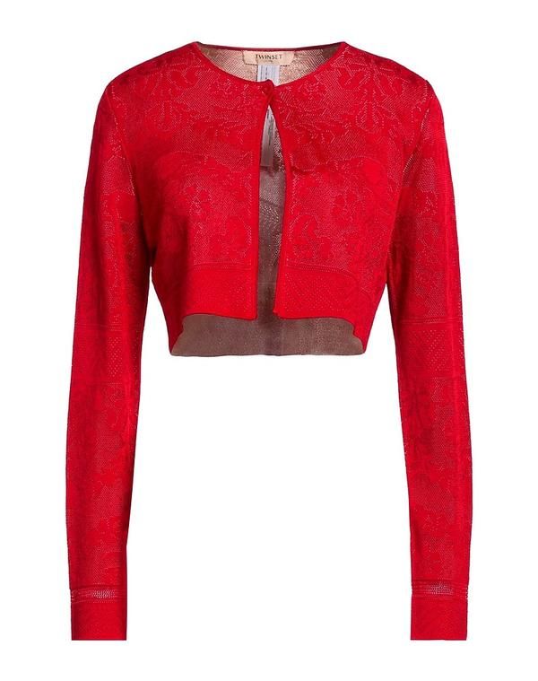 ツインセット レディース アウター カーディガン TWINSET Red レッド