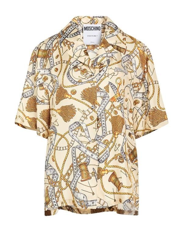 モスキーノ レディース トップス シャツ MOSCHINOff White オフホワイト