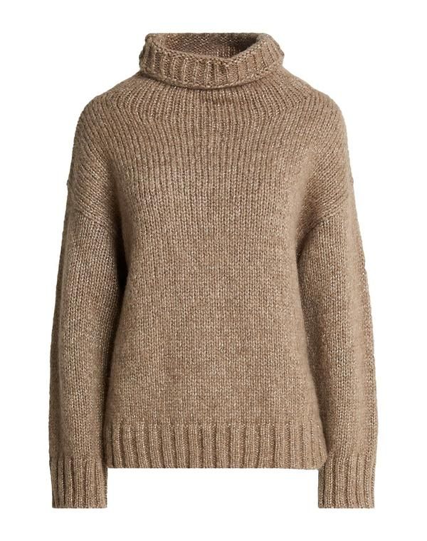 アルファス テューディオ レディース アウター ニット・セータートルネック ALPHA STUDIO Light Brown ブラウン