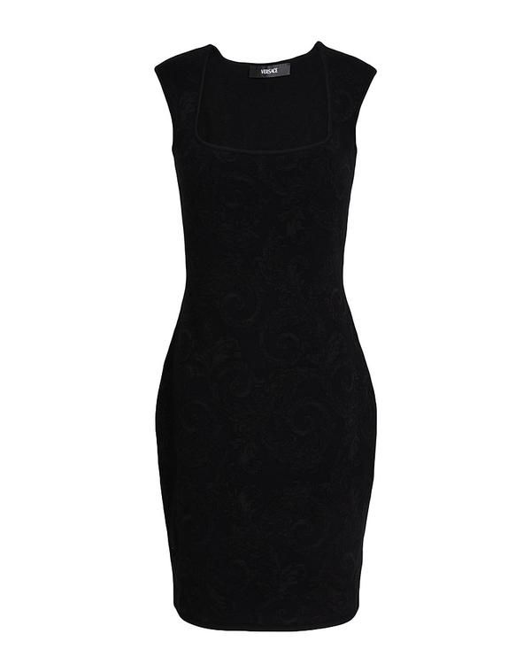 ヴェルサーチ レディース トップス ワンピース サマードレス VERSACE Black ブラック