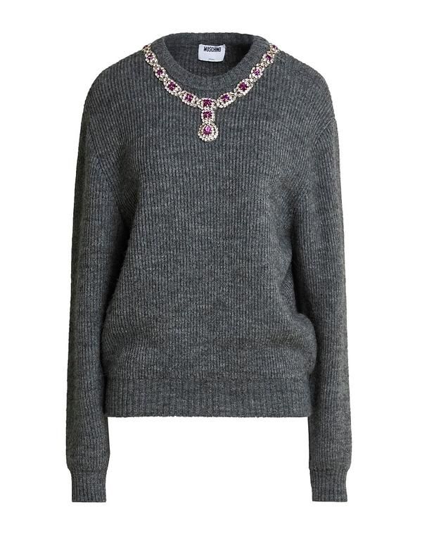 モスキーノ レディース トップス シャツ プルオーバー MOSCHINO Gray グレー