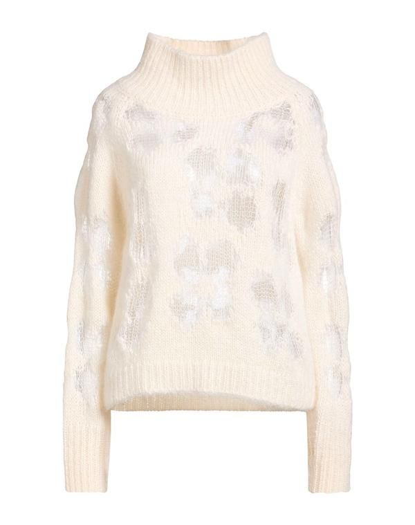 セシリエバンセン レディース アウター ニット・セータートルネック CECILIE BAHNSEN Ivory アイボリー