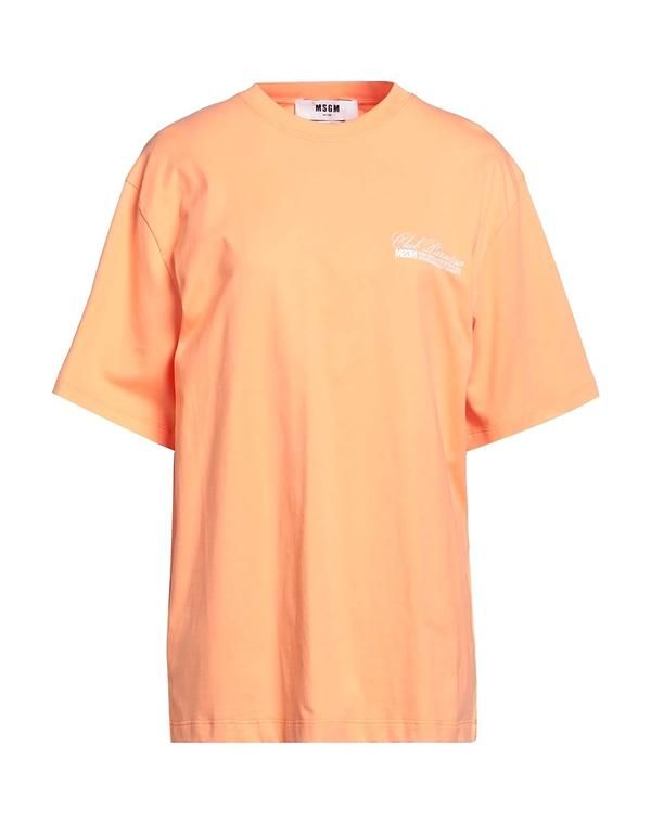 エムエスジイエム レディース トップス Tシャツ MSGM Salmon Pink ピンク