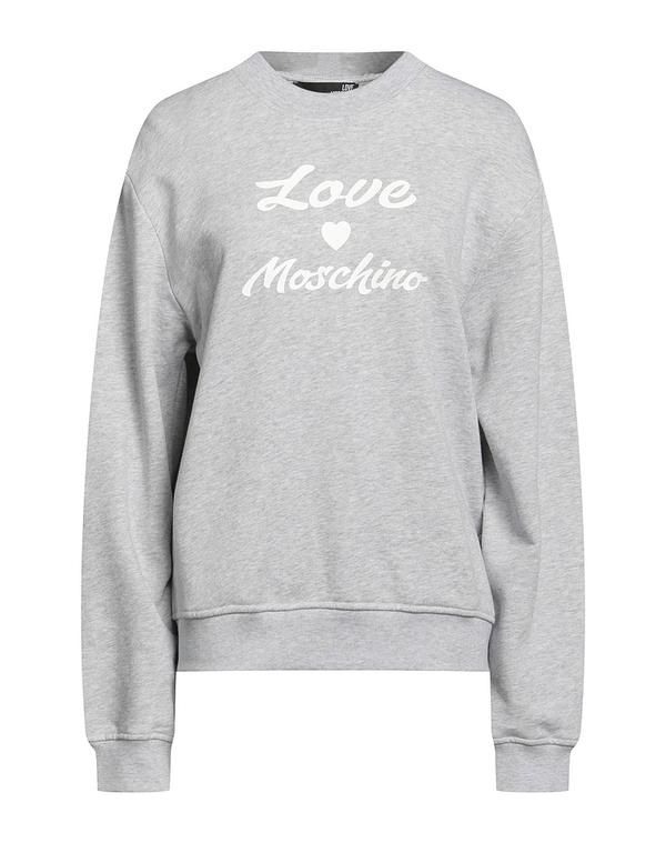 ラブ モスキーノ レディース アウター パーカー・スウェット LOVE MOSCHINO Light Gray グレー