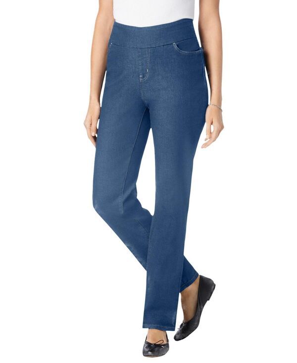 ウーマン ウィズイン レディース ボトムス デニムパンツ デニム Woman Within Womens Within FlexFit PullOn StraightLeg Denim Jean Me 10,136円