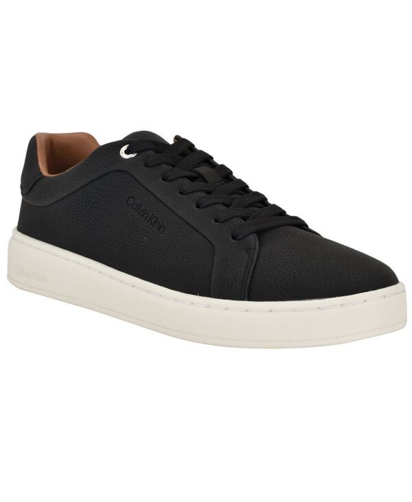 カルバンクライン メンズ シューズ スニーカー レース Calvin Klein Mens Wivlo LaceUp Casual Sneakers Black ブラック