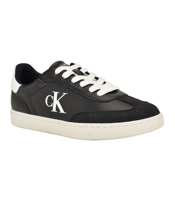 カルバンクライン レディース シューズ スニーカー レース ロゴ Calvin Klein Womens Narissa Logo LaceUp Sneakers Black ブラック