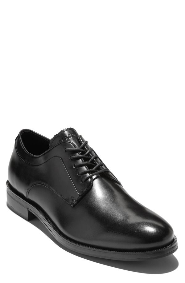 コールハーン メンズ シューズ オックスフォード ダービー レザー Cole Haan Dean Plain Toe Leather Derby Black Natural ブラック