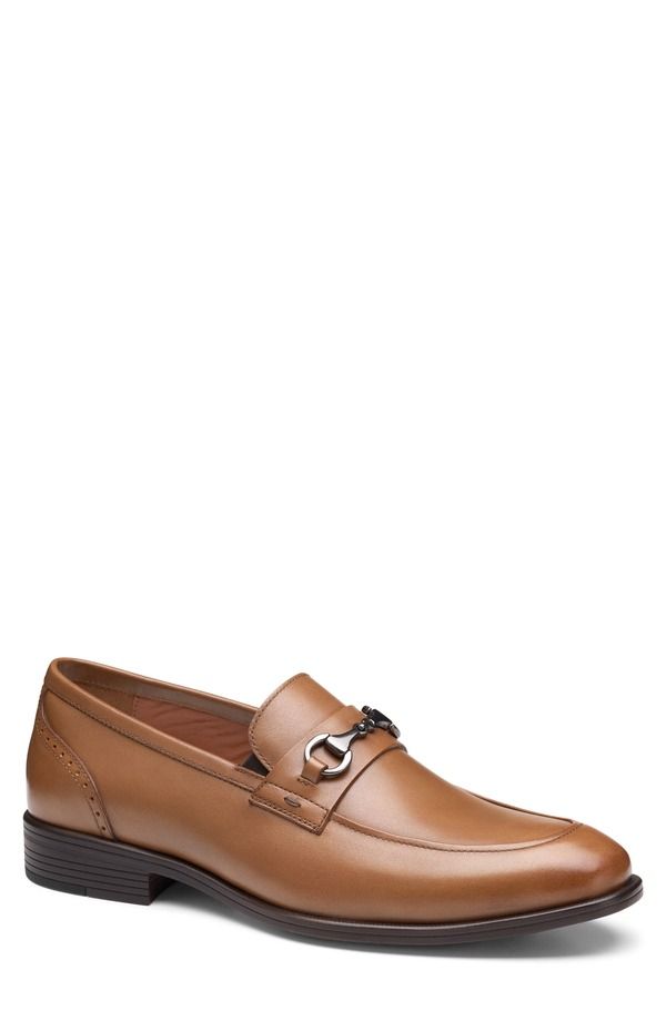 ジョンストンアンドマーフィー メンズ シューズ ローファー Johnston Murphy Reeve Bit Loafer Tan Full Grain タン