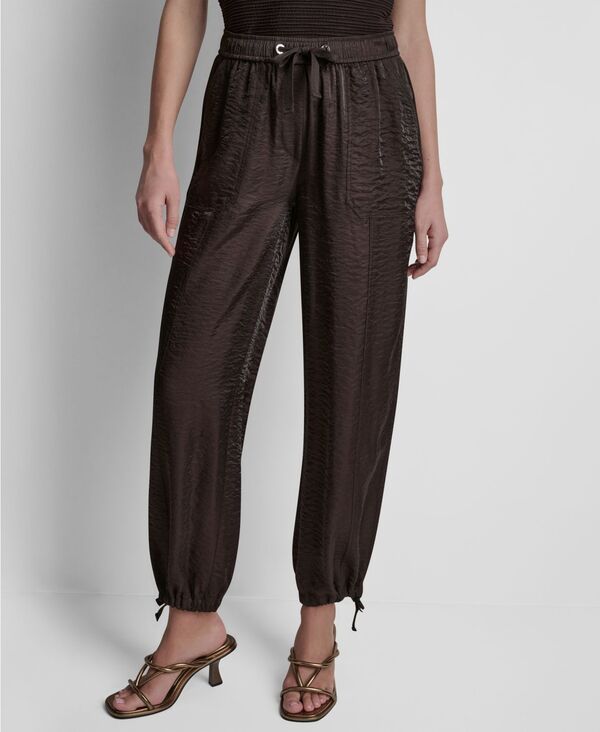 ダナ キャラン ニューヨーク レディース ボトムス カジュアルパンツ DKNY Womens Twinkle TieLeg Pants Tobacco