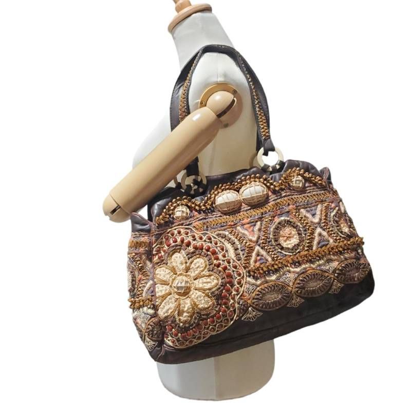 【JAMIN PUECH】のビーズバッグ JAMIN PUECH ジャマンピュエッシュ トートバッグ ショルダーバッグ A4