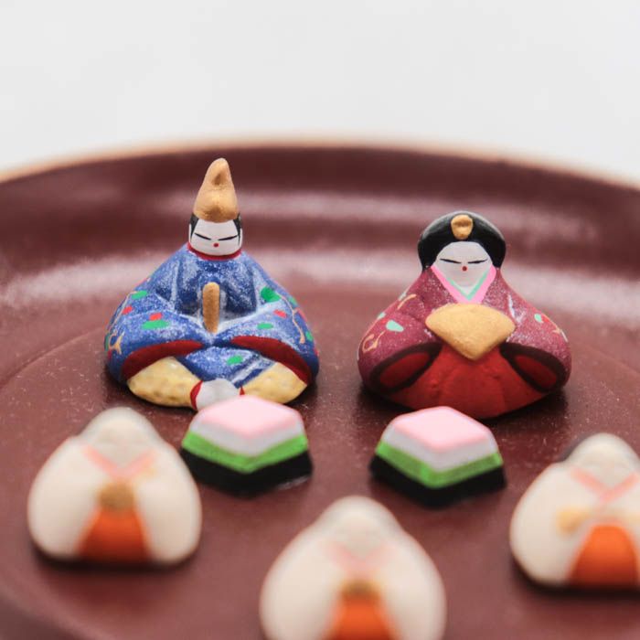 龍虎作 人形と和紙の工房 ミニ雛人形 盃飾り 置物 ひな祭り インテリア