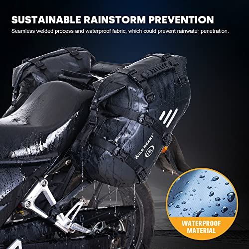 バトルトード WILD HEART オートバイ サドルバッグ 防水 36L (18L*2) サイド パニエ