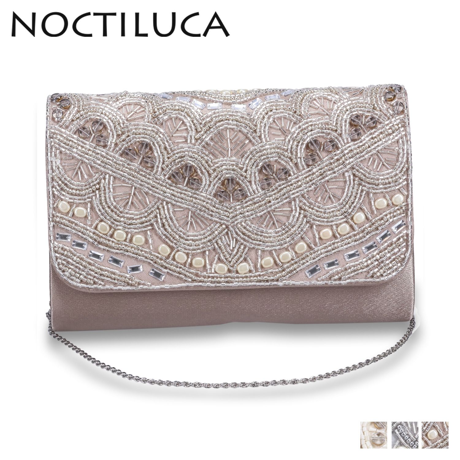 ノクチルカ NOCTILUCA パーティーショルダーバッグ クラッチバッグ ビーズクラッチ 大 レディース 2WAY 結婚式 558196