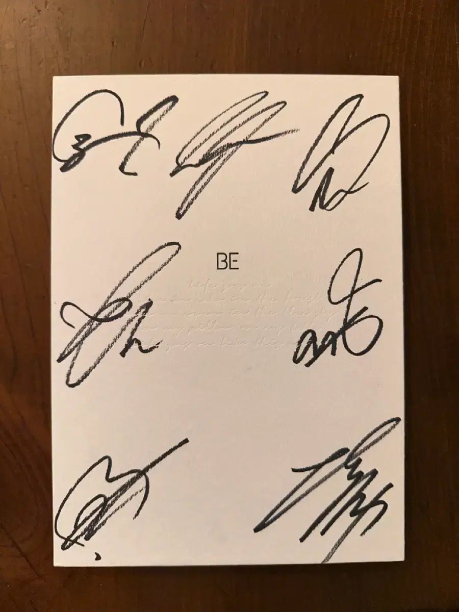 BTS BE サイン入りアルバム BTS BE サイン入りアルバム CD BTS BE サイン入りアルバム