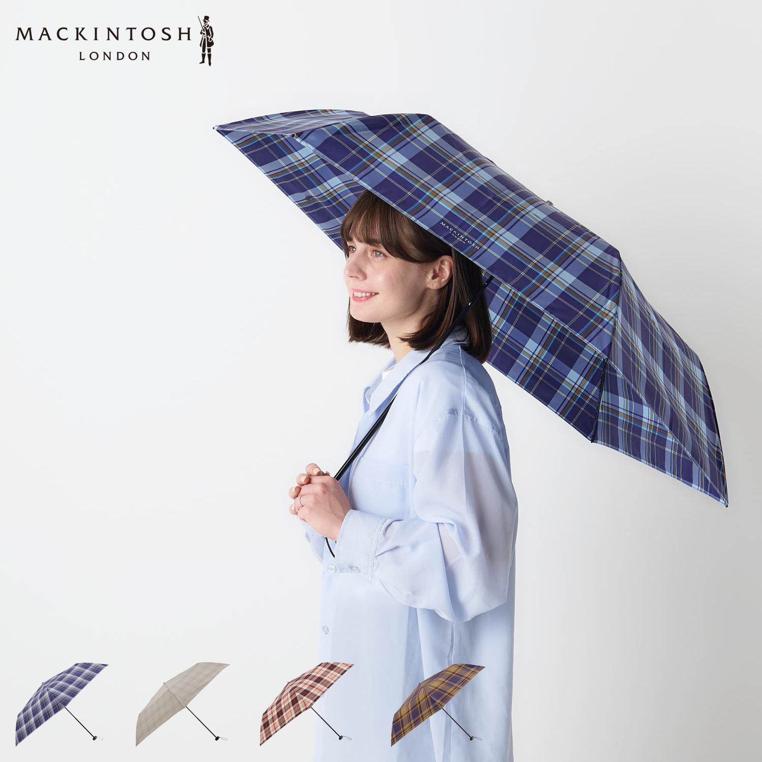 マッキントッシュロンドン MACKINTOSH LONDON 折りたたみ傘 雨傘 レディース 軽量 耐風 イエローオーク 1ML 17001 7,227円