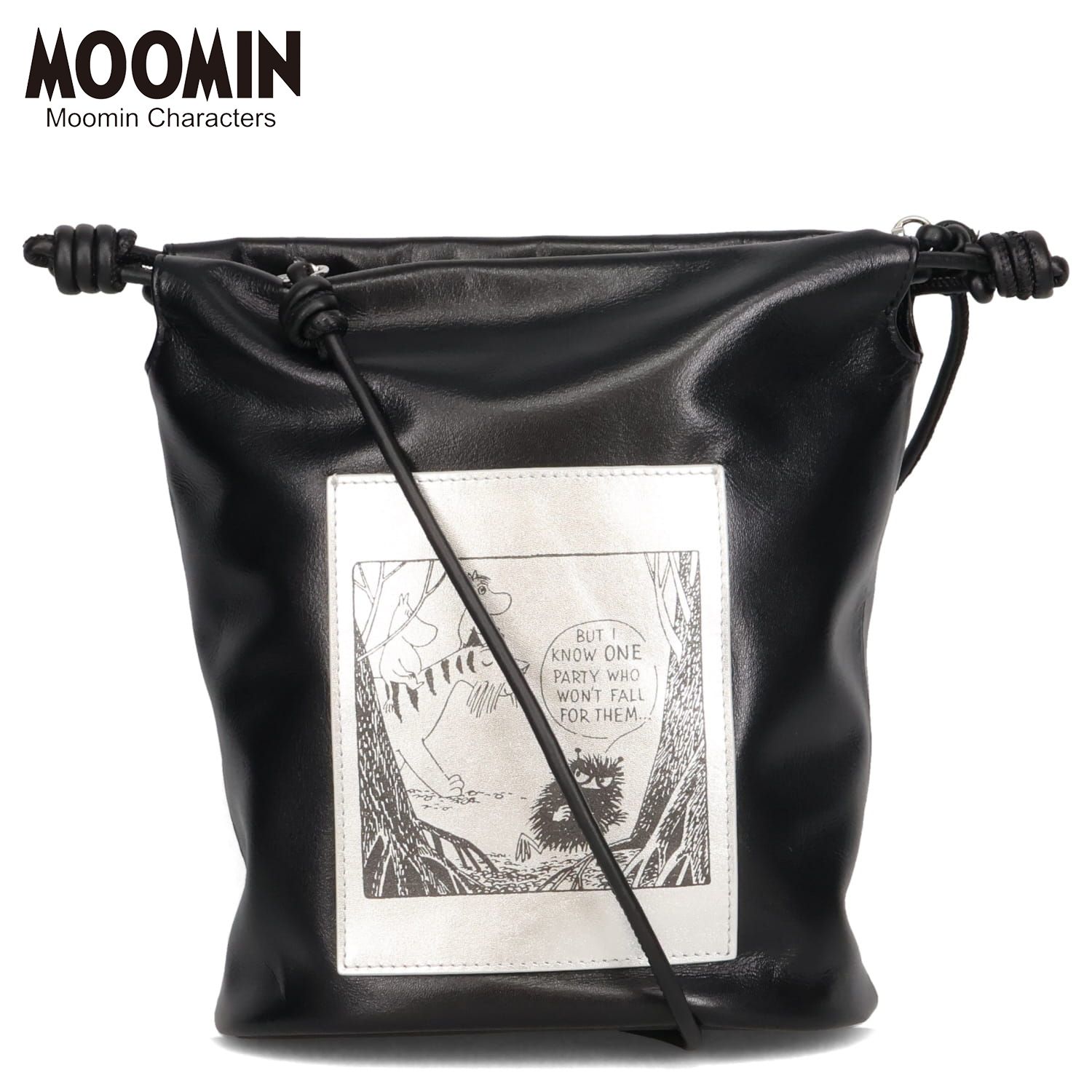 ムーミン MOOMIN ショルダーバッグ 巾着ポシェット レディース ムーミン 斜めがけ 本革 2WAY MOOMIN 30001