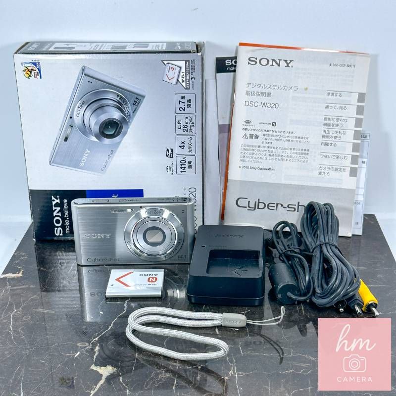 極上美品】SONY Cyber-shot DSC-W320 シルバー 1410万画素 光学4倍