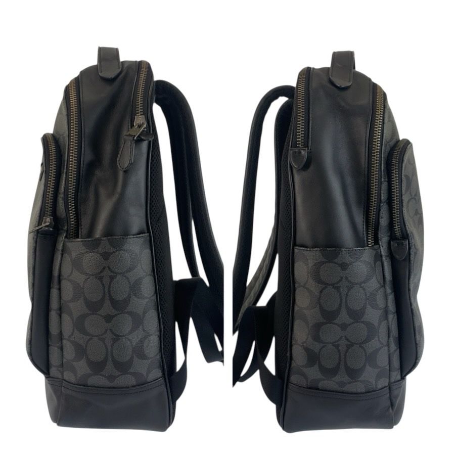COACH コーチ シグネチャー ブラック 黒 PVC/レザー 1922-89942