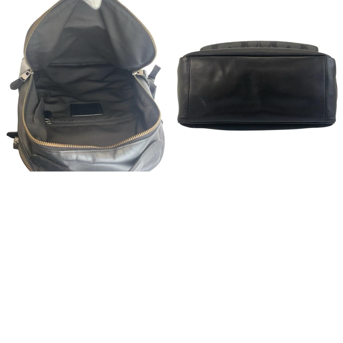 COACH コーチ シグネチャー ブラック 黒 PVC/レザー 1922-89942