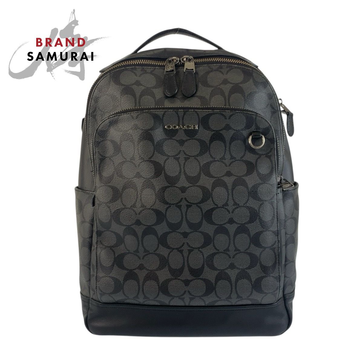 COACH コーチ シグネチャー ブラック 黒 PVC/レザー 1922-89942