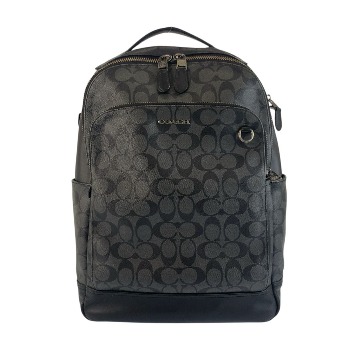 COACH コーチ シグネチャー ブラック 黒 PVC/レザー 1922-89942