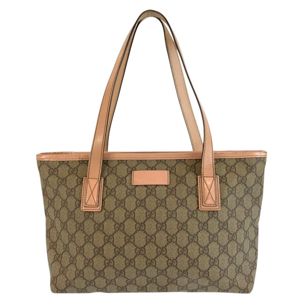 GUCCI グッチ ピンク ベージュ GGスプリームキャンバス/レザー 211133