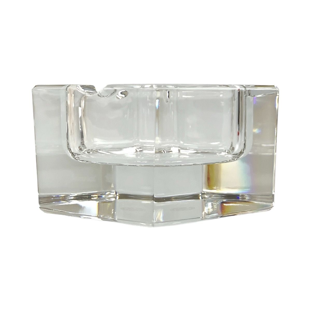 美品 Baccarat バカラ クリア ガラス 灰皿 アッシュトレイ メンズ