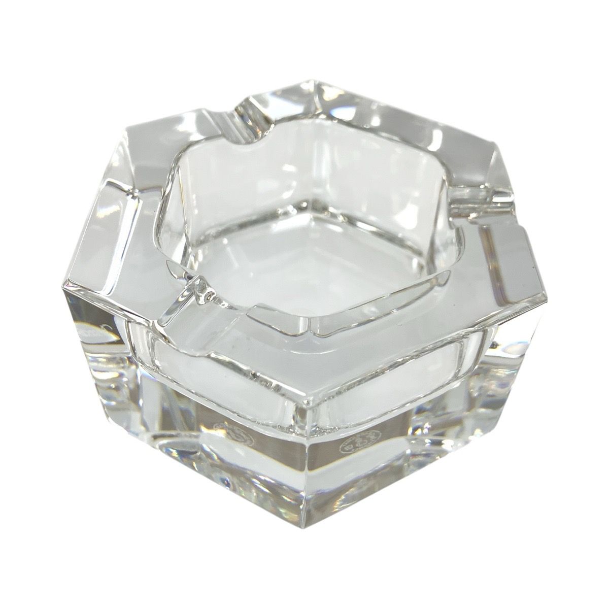 美品 Baccarat バカラ クリア ガラス 灰皿 アッシュトレイ メンズ