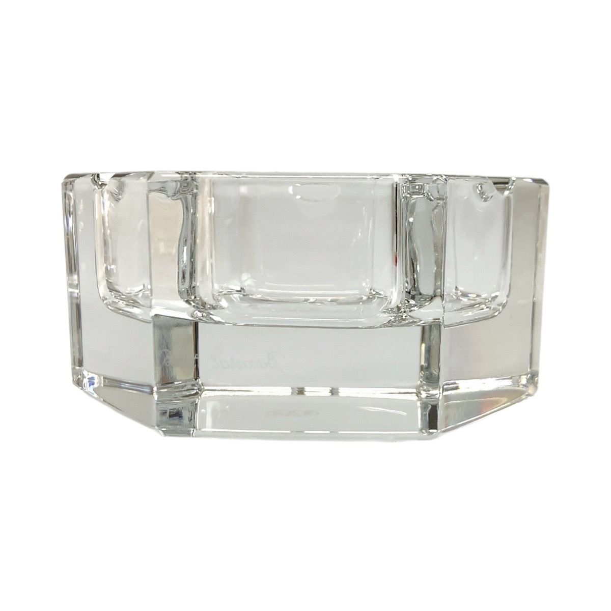美品 Baccarat バカラ クリア ガラス 灰皿 アッシュトレイ メンズ