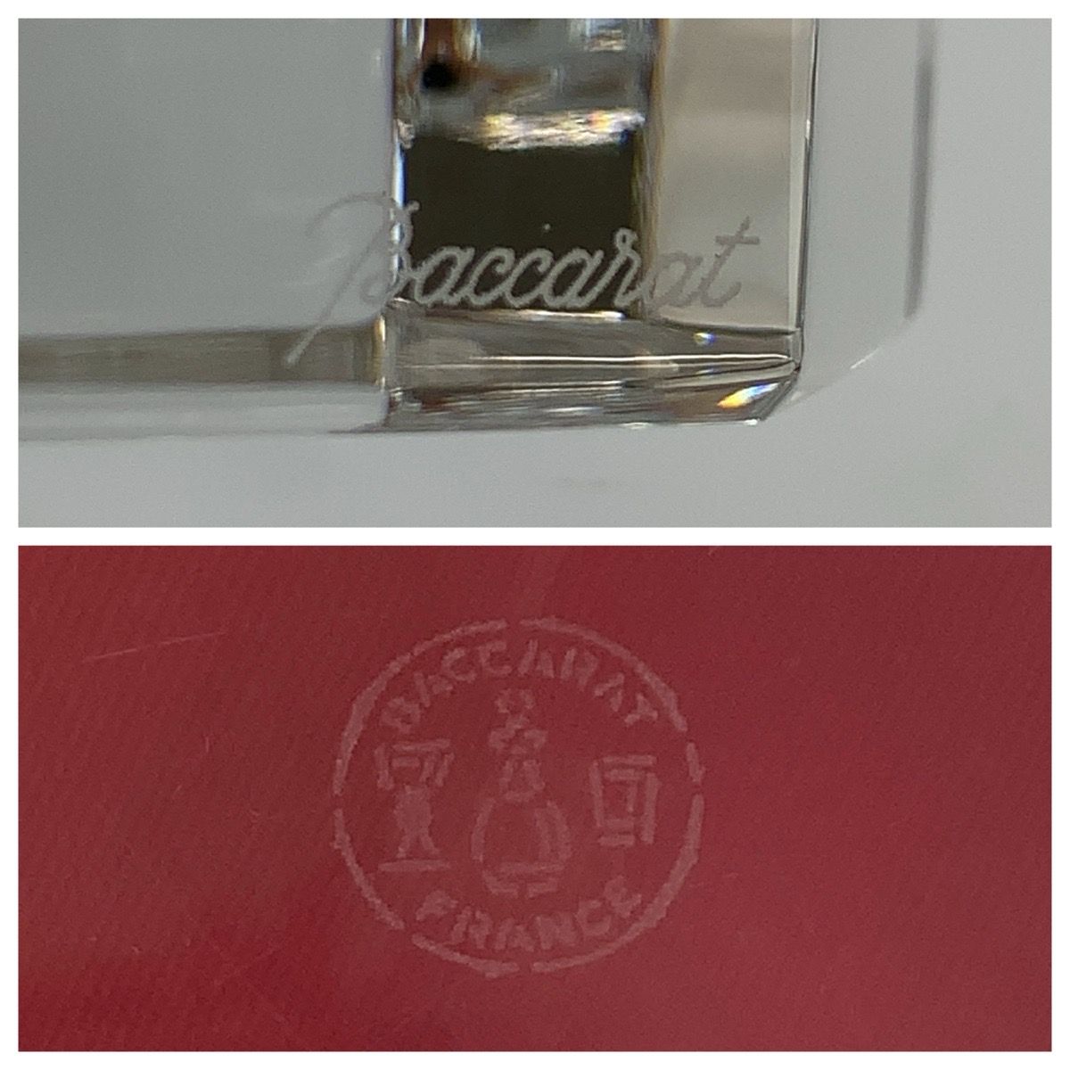 美品 Baccarat バカラ クリア ガラス 灰皿 アッシュトレイ メンズ