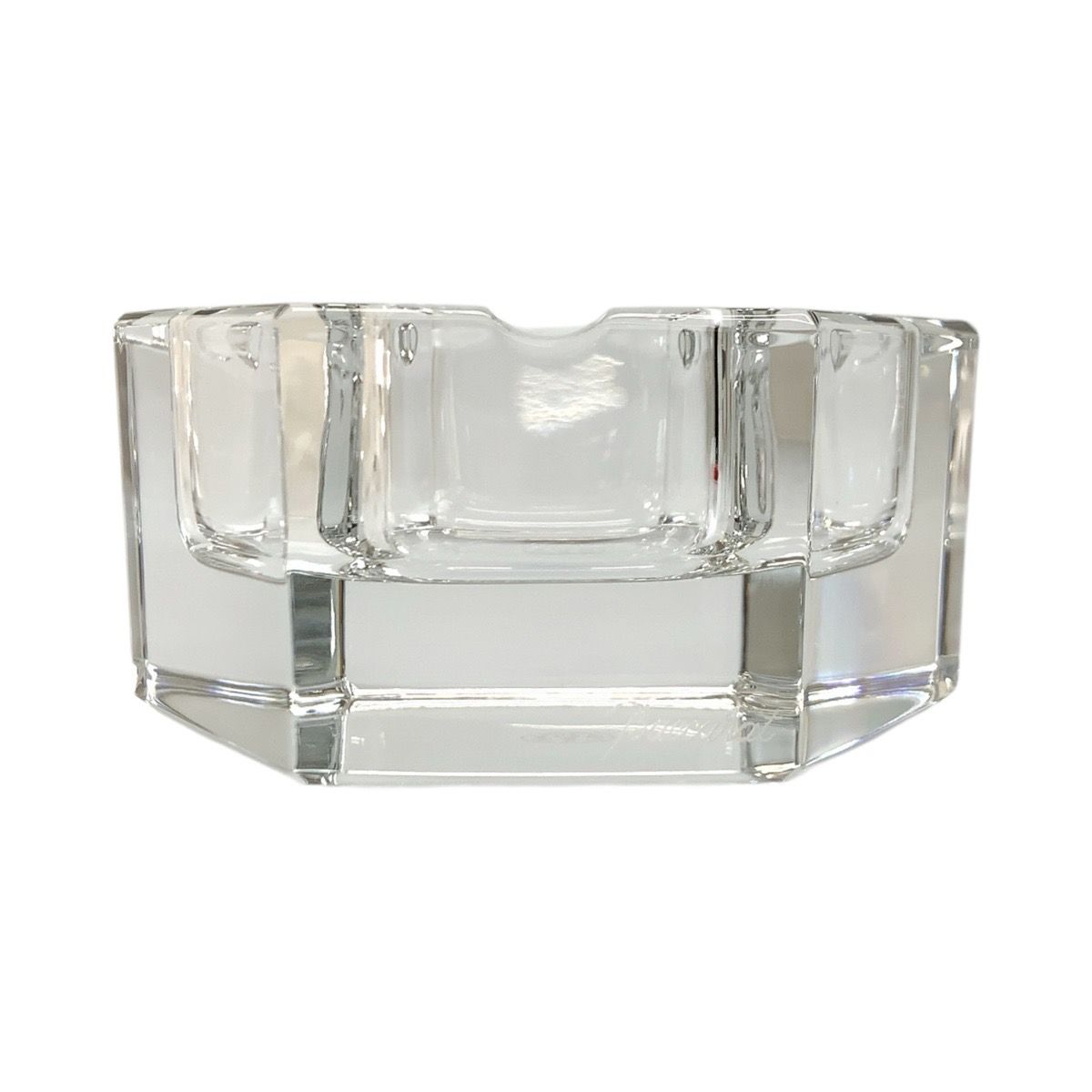 美品 Baccarat バカラ クリア ガラス 灰皿 アッシュトレイ メンズ
