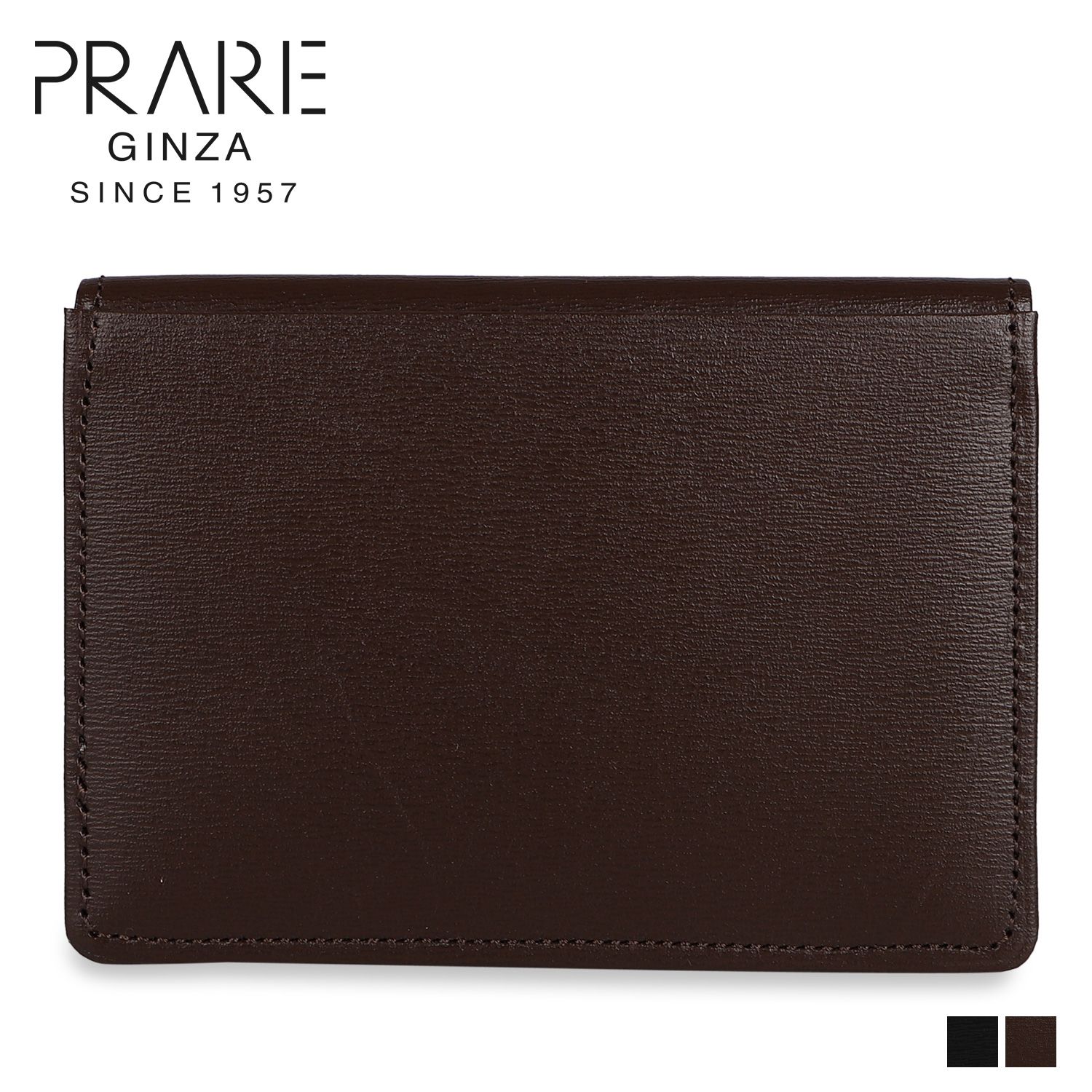プレリーギンザ PRAIRIE GINZA パスケース カードケース ID 定期入れ メンズ 本革 ボックス カーフ BOX CALF NP56495