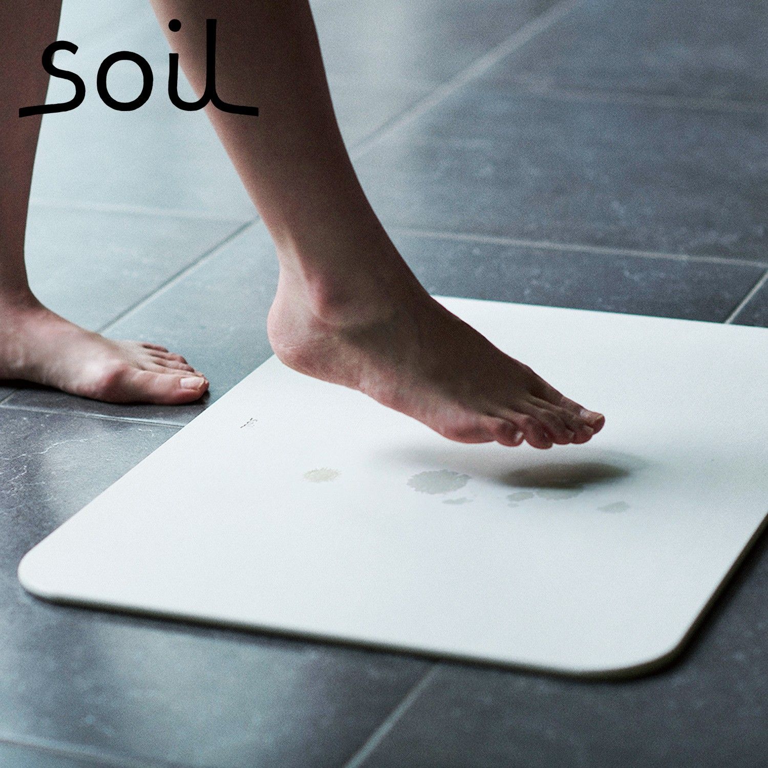 soil ソイル バスマット 珪藻土 ライト リバーシブル 速乾 アスベスト未使用 日本製 国産 吸水 軽量 吸湿 B465