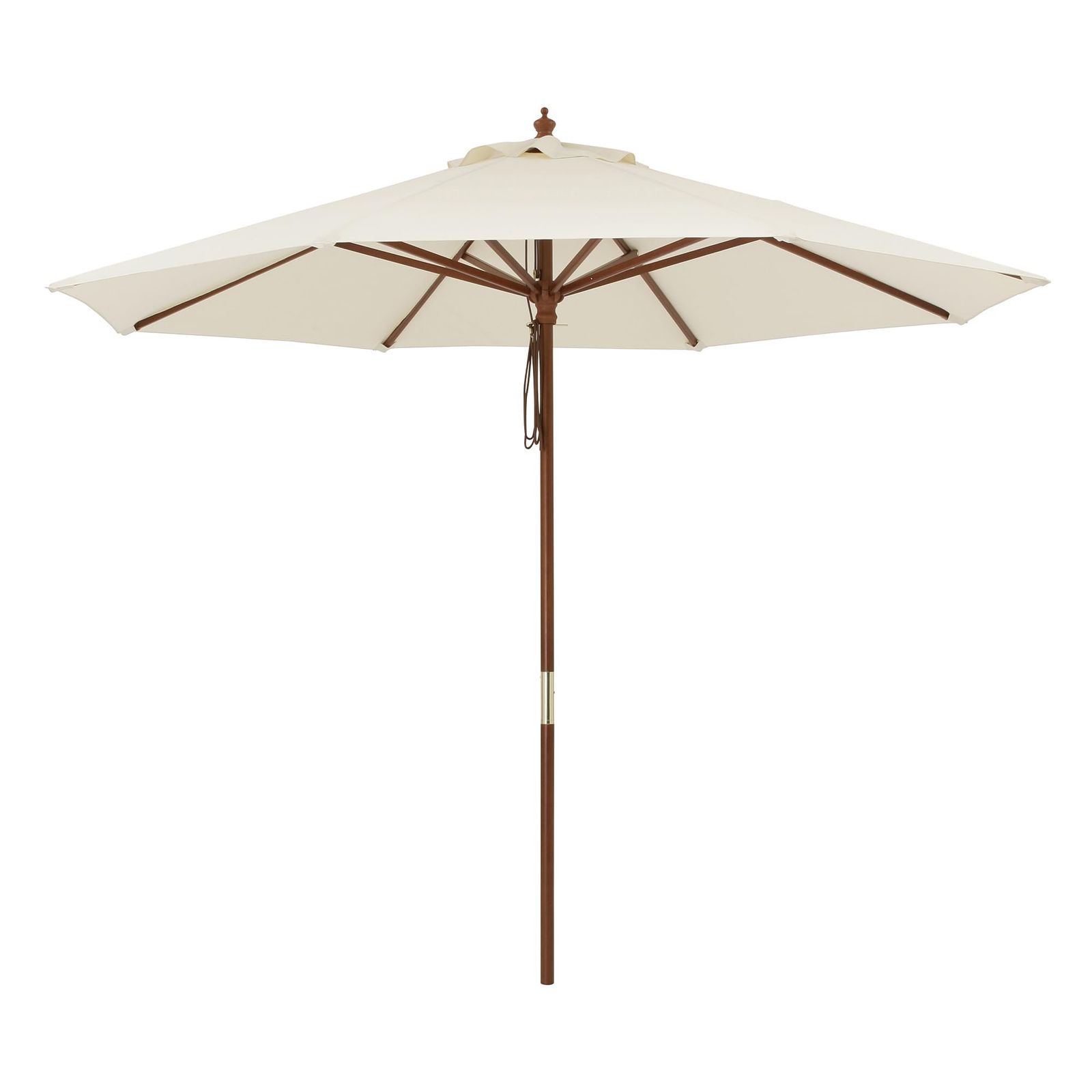 新商品 日よけ ウッドパラソル 2.7m ベージュ アウトドア カフェ タカショー 紫外線カット 紫外線を約90%カット天然木 ポリエステル PAS-27B
