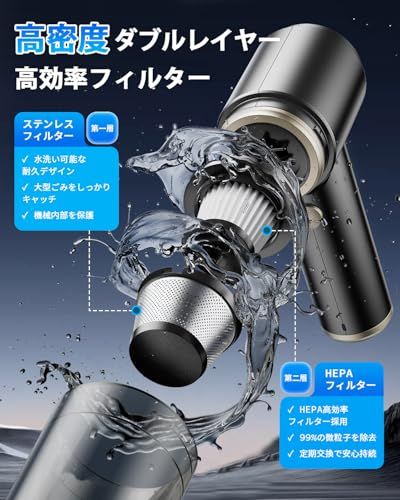 新登場】 ハンディクリーナー コードレス 強力吸引力【吹き飛ぶ