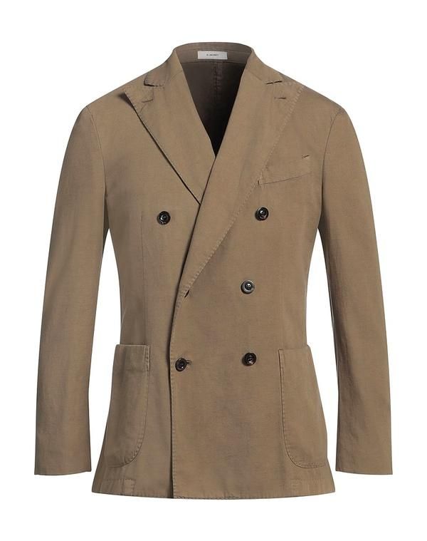 ボリオリ メンズ アウター ジャケット・ブルゾン BOGLIOLI テーラードジャケット Khaki カーキ